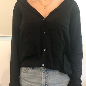 Button long sleeve top